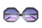 Octagonal Wide Frame Sunglasses