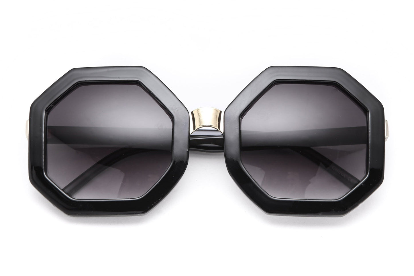 Octagonal Wide Frame Sunglasses