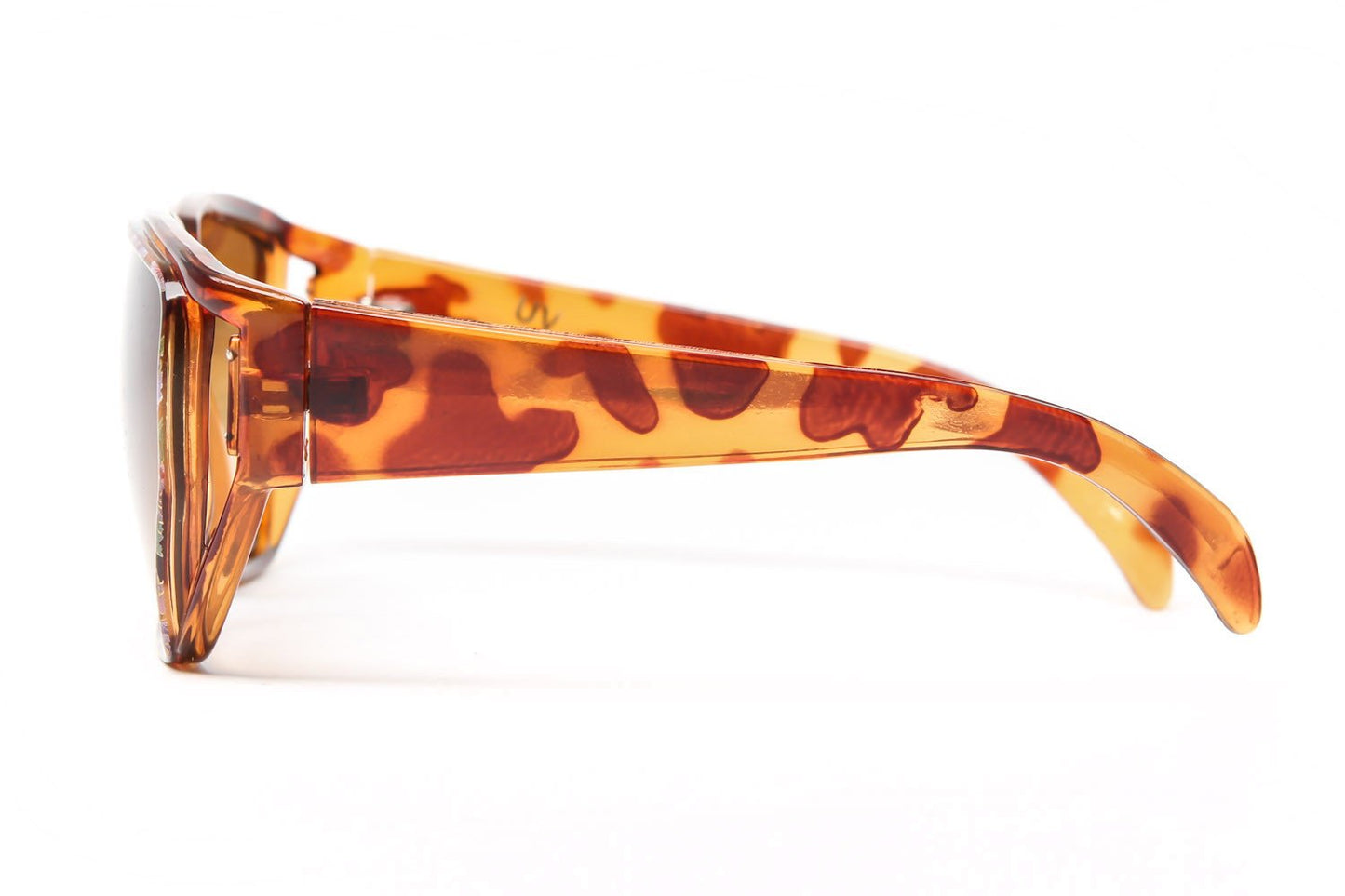 Vintage Octagon Retro Floral Printed Sunglasses