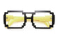 Pixel Aviator Neon Sides Glasses