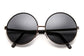 Allison Faux Leather Frame Hippie Sunglasses