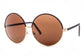 Allison Faux Leather Frame Hippie Sunglasses